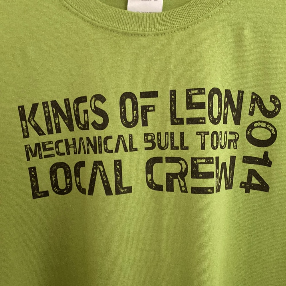 NWOT - 2014 KINGS OF LEON MECHANICAL BULL LOCAL CREW CONCERT MENS XL